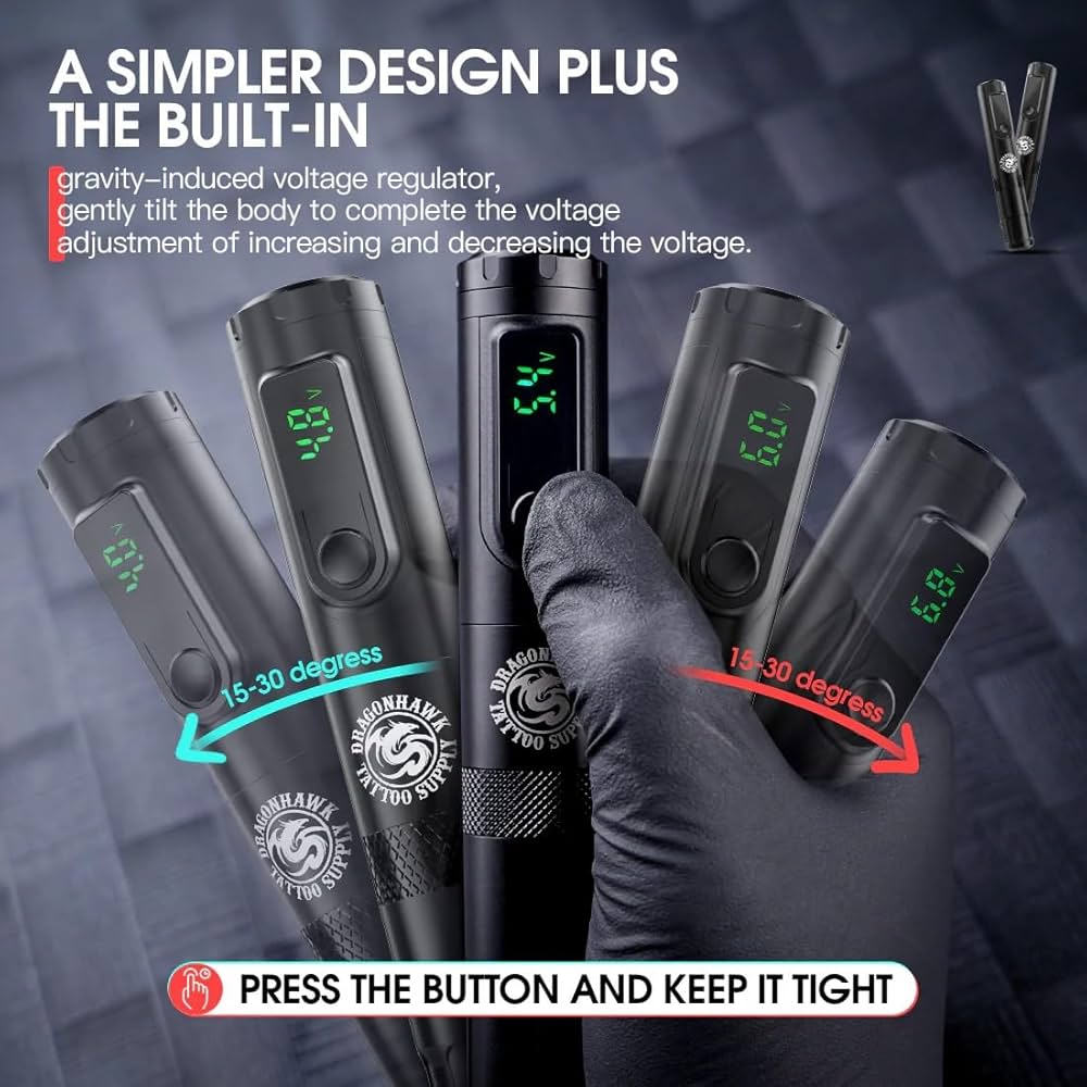 Amazon | 【DRAGON-HAWK】ワイヤレス ペン型タトゥーマシーン